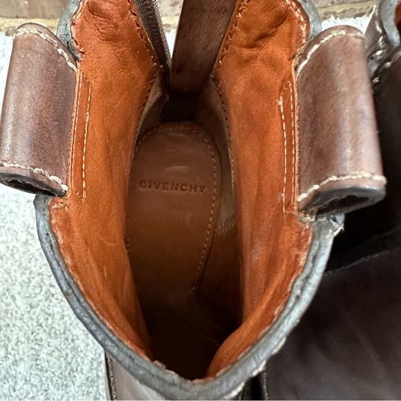 Givenchy Leather Open Toe Heeled Ankle Booties - Picture 7 of 11
